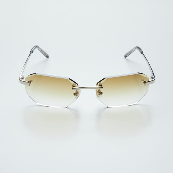 Diamond Cut Honey Brown Silver