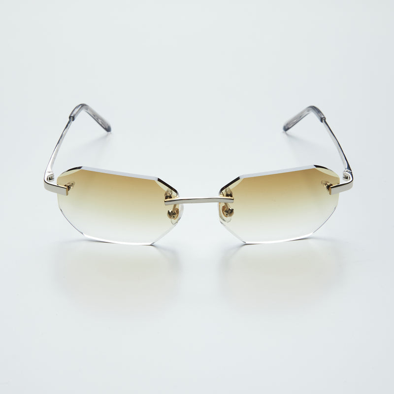 Diamond Cut Honey Brown Silver